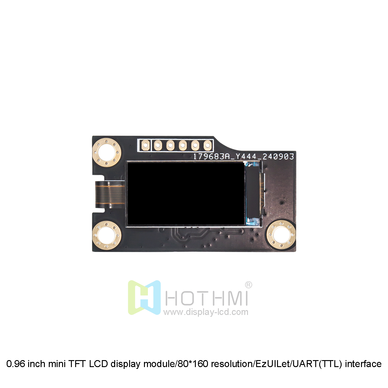 0.96 inch TFT LCD display modules | 80*160 EzUILet UART(TTL)  LCD Display Screen
