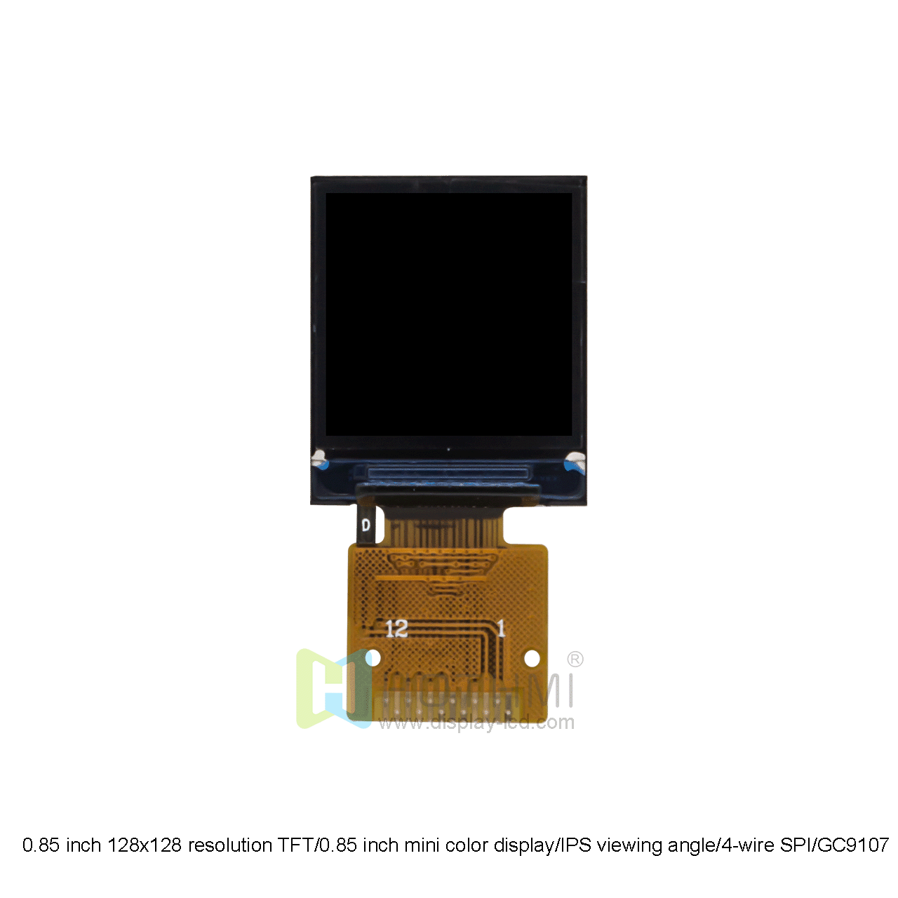 0.85 inch TFT LCD Display | 128x128 SPI mini color display | GC9107