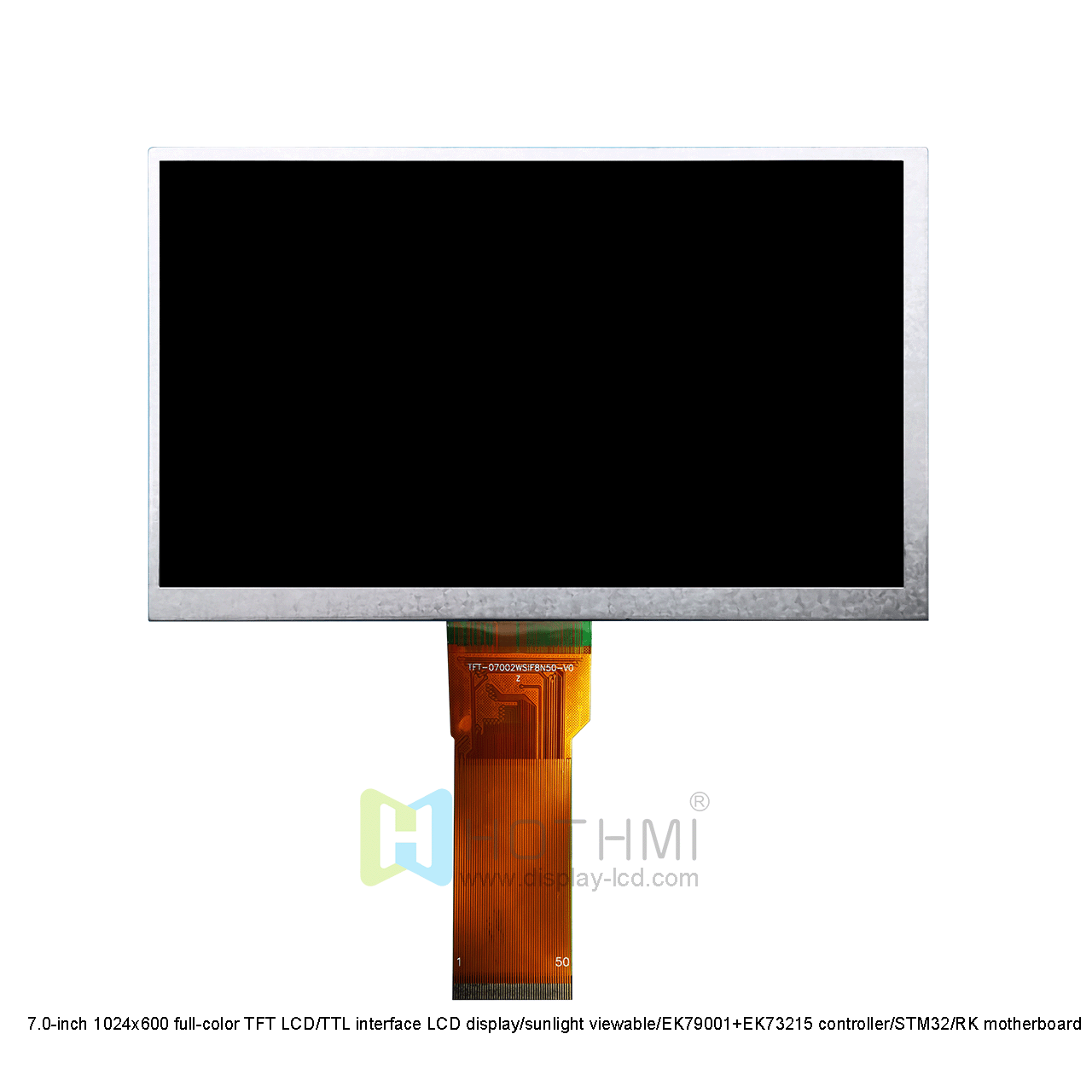 7.0 inch TFT LCD Panel | 1024x600 Optical Bonding TFT LCD 