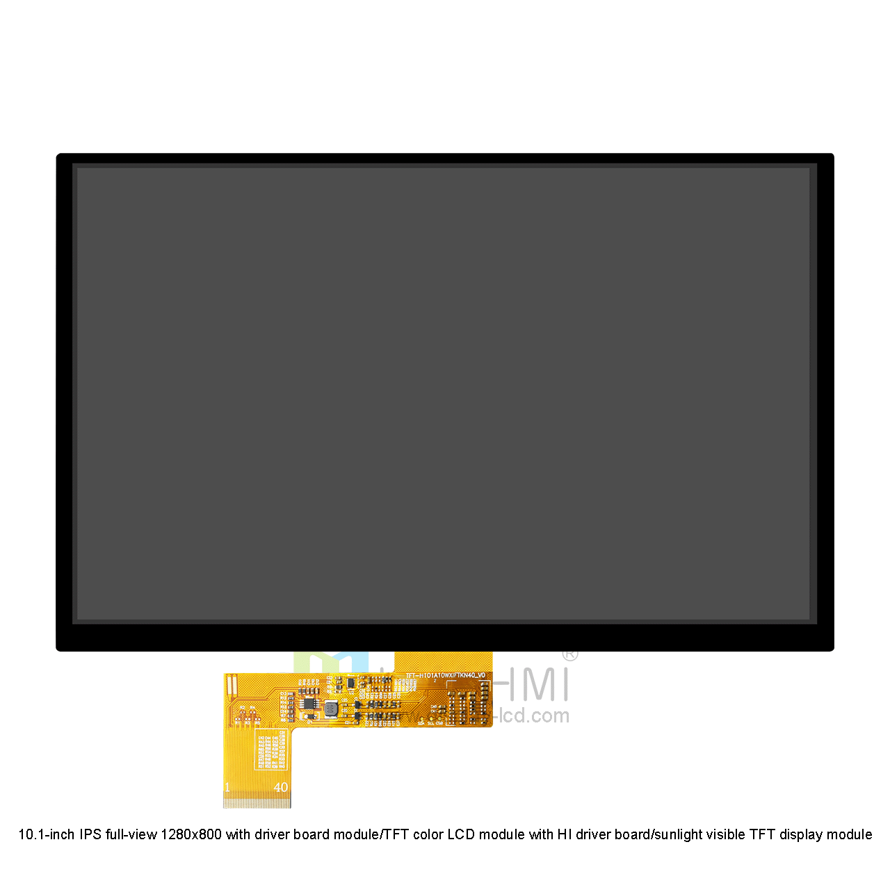 10.1 inch Color TFT LCD Screen | 1280x800 LVDS Optical Bonding Sunlight Readable Display