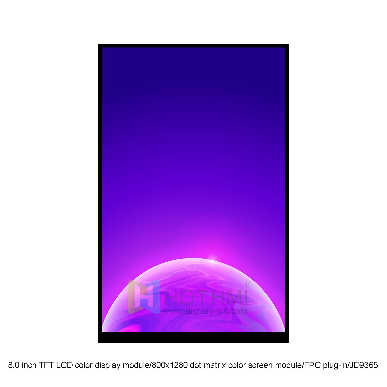 800x1280 8.0 inch TFT LCD display module with JD9365 Controller