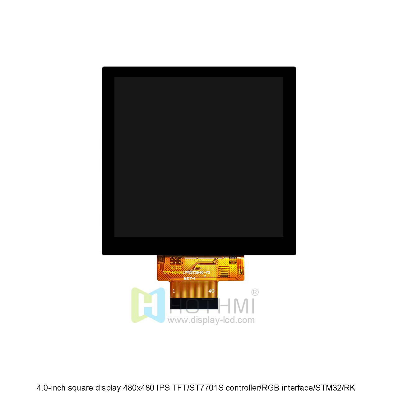 4.0 英寸方形显示屏 | 480x480 ST7701S 控制器，带 RGB 接口